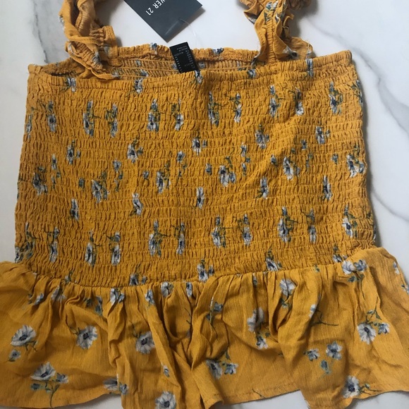 Forever 21 smocked tank (M) - Picture 2 of 3